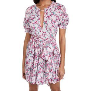 Poupette St Barth Mini Dress in Pink Kookoo Bird